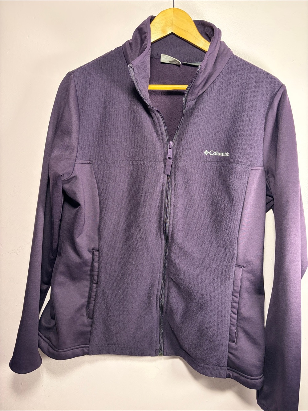 Columbia Omni Heat Purple/Aubergine Full-Zip Thermal Comfort Fleece Jacket